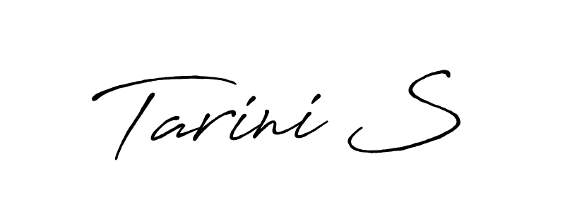 Similarly Antro_Vectra_Bolder is the best handwritten signature design. Signature creator online .You can use it as an online autograph creator for name Tarini S. Tarini S signature style 7 images and pictures png