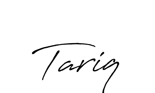 if you are searching for the best signature style for your name Tariq. so please give up your signature search. here we have designed multiple signature styles  using Antro_Vectra_Bolder. Tariq signature style 7 images and pictures png