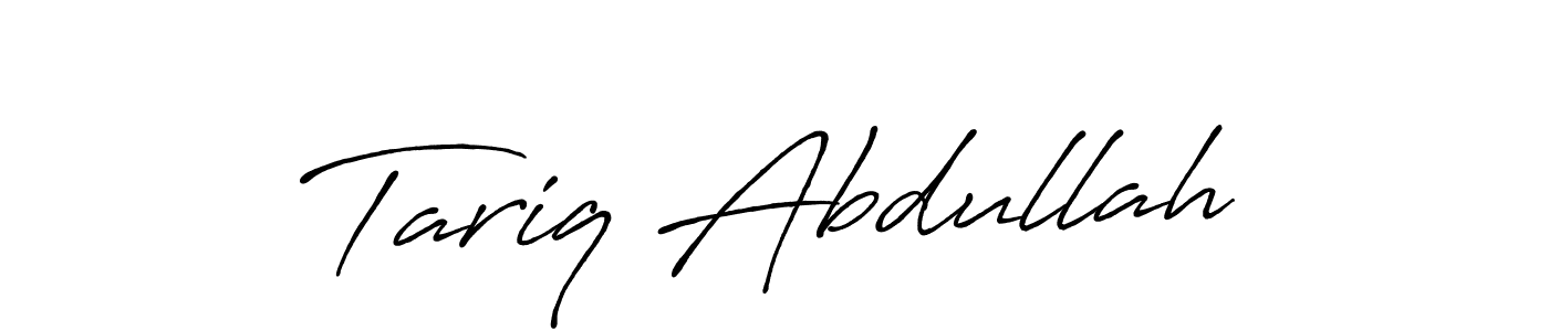 Also You can easily find your signature by using the search form. We will create Tariq Abdullah name handwritten signature images for you free of cost using Antro_Vectra_Bolder sign style. Tariq Abdullah signature style 7 images and pictures png