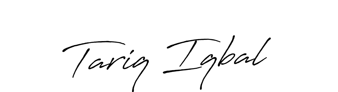 if you are searching for the best signature style for your name Tariq Iqbal. so please give up your signature search. here we have designed multiple signature styles  using Antro_Vectra_Bolder. Tariq Iqbal signature style 7 images and pictures png