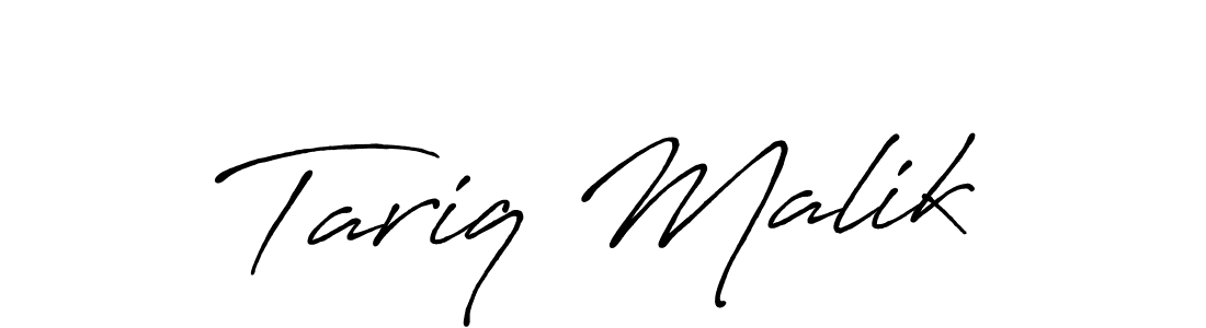 How to make Tariq Malik signature? Antro_Vectra_Bolder is a professional autograph style. Create handwritten signature for Tariq Malik name. Tariq Malik signature style 7 images and pictures png