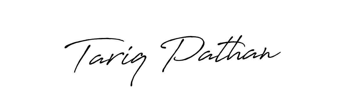 Use a signature maker to create a handwritten signature online. With this signature software, you can design (Antro_Vectra_Bolder) your own signature for name Tariq Pathan. Tariq Pathan signature style 7 images and pictures png