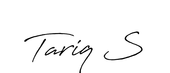 It looks lik you need a new signature style for name Tariq S. Design unique handwritten (Antro_Vectra_Bolder) signature with our free signature maker in just a few clicks. Tariq S signature style 7 images and pictures png