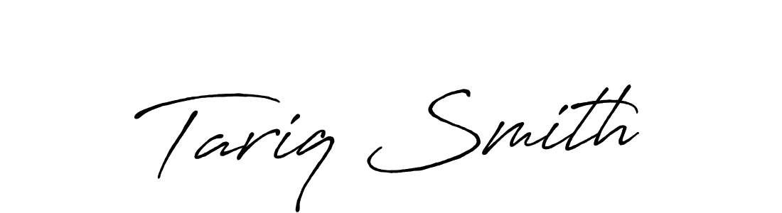 Design your own signature with our free online signature maker. With this signature software, you can create a handwritten (Antro_Vectra_Bolder) signature for name Tariq Smith. Tariq Smith signature style 7 images and pictures png