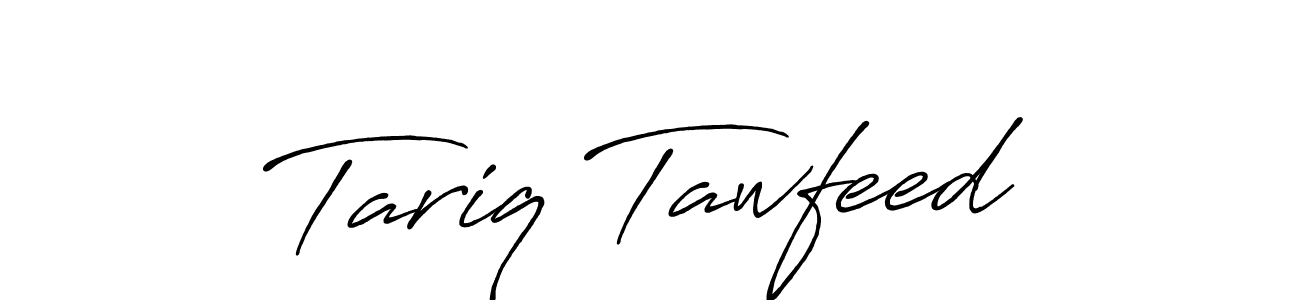 The best way (Antro_Vectra_Bolder) to make a short signature is to pick only two or three words in your name. The name Tariq Tawfeed include a total of six letters. For converting this name. Tariq Tawfeed signature style 7 images and pictures png