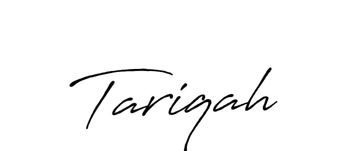 Make a beautiful signature design for name Tariqah. With this signature (Antro_Vectra_Bolder) style, you can create a handwritten signature for free. Tariqah signature style 7 images and pictures png