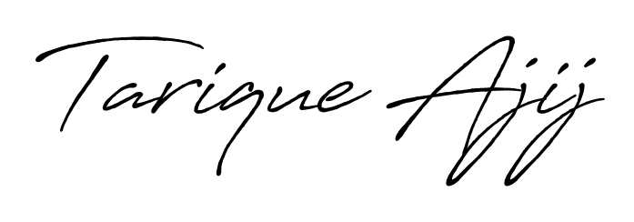 Discover how Tarique Ajij looks in an executive cursive font (Antro_Vectra_Bolder). Perfect for legal documents, invoices, and certificates. Tarique Ajij signature style 7 images and pictures png