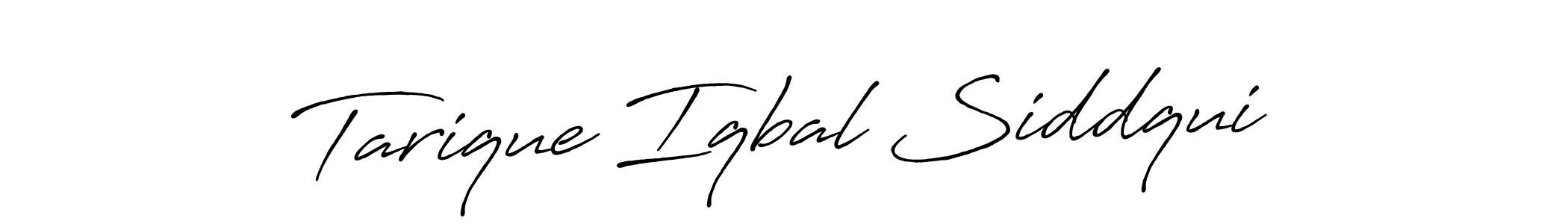 Antro_Vectra_Bolder is a professional signature style that is perfect for those who want to add a touch of class to their signature. It is also a great choice for those who want to make their signature more unique. Get Tarique Iqbal Siddqui name to fancy signature for free. Tarique Iqbal Siddqui signature style 7 images and pictures png