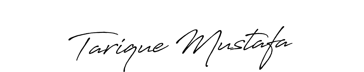 Design your own signature with our free online signature maker. With this signature software, you can create a handwritten (Antro_Vectra_Bolder) signature for name Tarique Mustafa. Tarique Mustafa signature style 7 images and pictures png