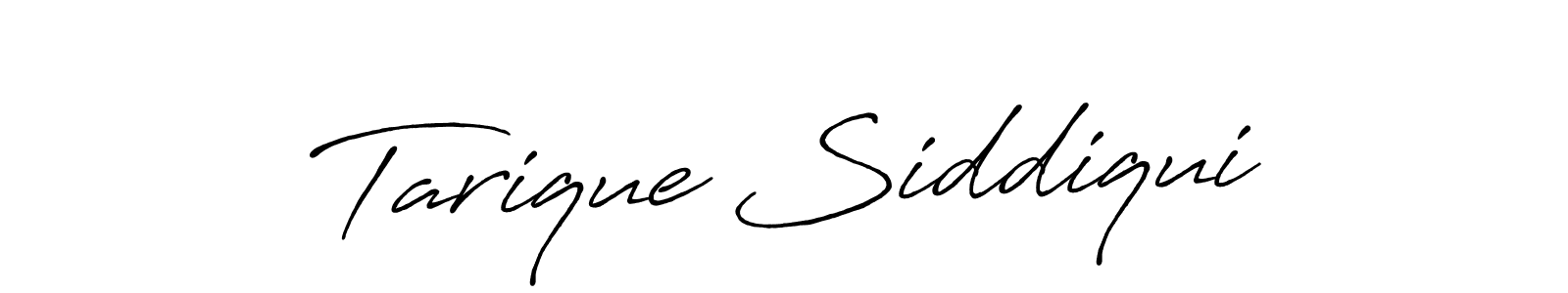 How to make Tarique Siddiqui signature? Antro_Vectra_Bolder is a professional autograph style. Create handwritten signature for Tarique Siddiqui name. Tarique Siddiqui signature style 7 images and pictures png
