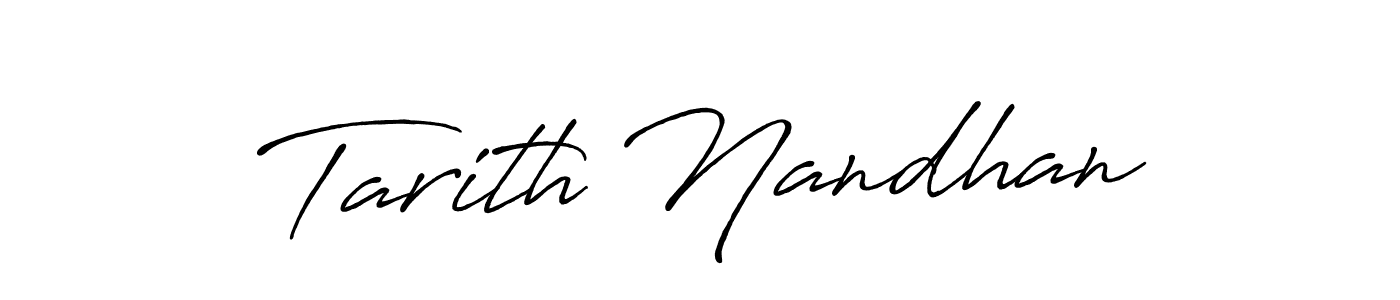 Antro_Vectra_Bolder is a professional signature style that is perfect for those who want to add a touch of class to their signature. It is also a great choice for those who want to make their signature more unique. Get Tarith Nandhan name to fancy signature for free. Tarith Nandhan signature style 7 images and pictures png
