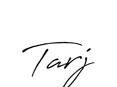 Create a beautiful signature design for name Tarj. With this signature (Antro_Vectra_Bolder) fonts, you can make a handwritten signature for free. Tarj signature style 7 images and pictures png