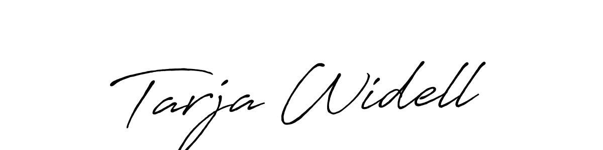 Use a signature maker to create a handwritten signature online. With this signature software, you can design (Antro_Vectra_Bolder) your own signature for name Tarja Widell. Tarja Widell signature style 7 images and pictures png