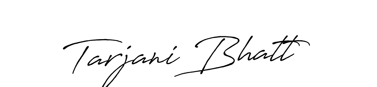 How to Draw Tarjani Bhatt signature style? Antro_Vectra_Bolder is a latest design signature styles for name Tarjani Bhatt. Tarjani Bhatt signature style 7 images and pictures png