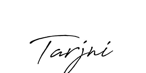 Create a beautiful signature design for name Tarjni. With this signature (Antro_Vectra_Bolder) fonts, you can make a handwritten signature for free. Tarjni signature style 7 images and pictures png