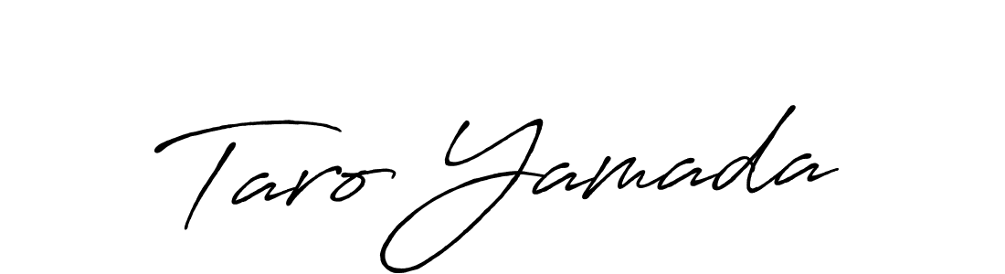 Antro_Vectra_Bolder is a professional signature style that is perfect for those who want to add a touch of class to their signature. It is also a great choice for those who want to make their signature more unique. Get Taro Yamada name to fancy signature for free. Taro Yamada signature style 7 images and pictures png
