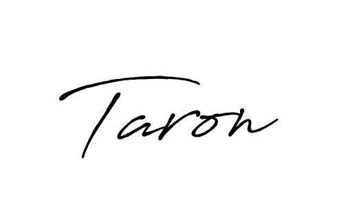 Similarly Antro_Vectra_Bolder is the best handwritten signature design. Signature creator online .You can use it as an online autograph creator for name Taron. Taron signature style 7 images and pictures png