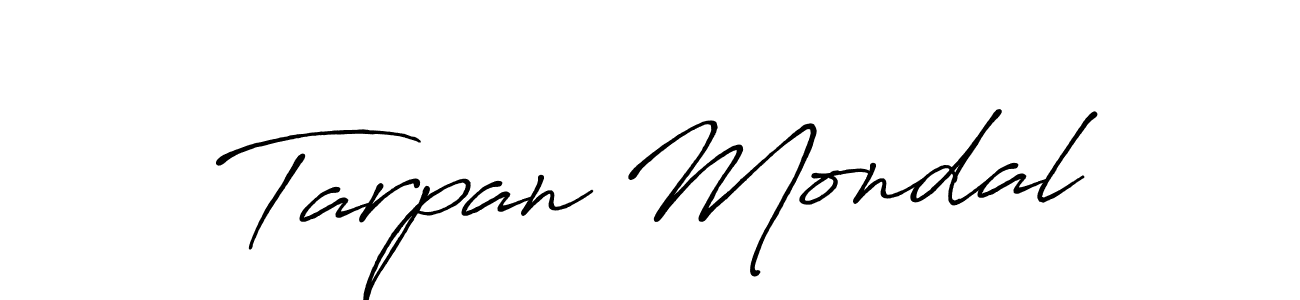 Use a signature maker to create a handwritten signature online. With this signature software, you can design (Antro_Vectra_Bolder) your own signature for name Tarpan Mondal. Tarpan Mondal signature style 7 images and pictures png