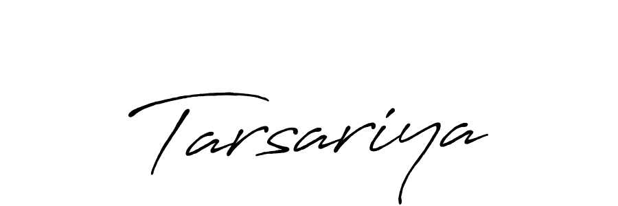 How to make Tarsariya signature? Antro_Vectra_Bolder is a professional autograph style. Create handwritten signature for Tarsariya name. Tarsariya signature style 7 images and pictures png