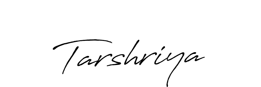 Make a beautiful signature design for name Tarshriya. With this signature (Antro_Vectra_Bolder) style, you can create a handwritten signature for free. Tarshriya signature style 7 images and pictures png