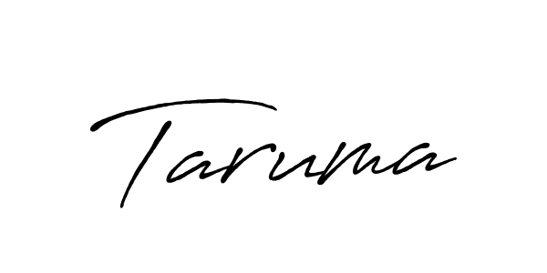 Use a signature maker to create a handwritten signature online. With this signature software, you can design (Antro_Vectra_Bolder) your own signature for name Taruma. Taruma signature style 7 images and pictures png