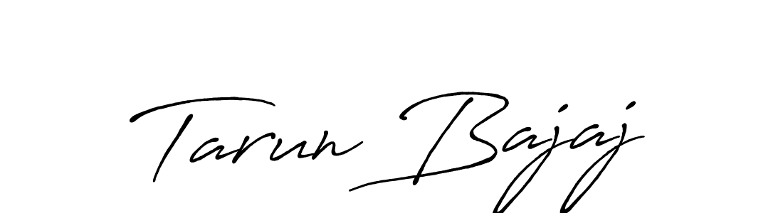 Create a beautiful signature design for name Tarun Bajaj. With this signature (Antro_Vectra_Bolder) fonts, you can make a handwritten signature for free. Tarun Bajaj signature style 7 images and pictures png