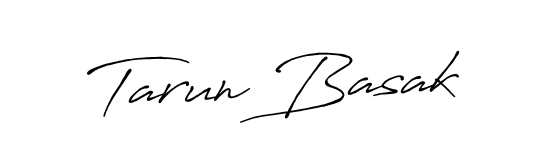 Make a beautiful signature design for name Tarun Basak. With this signature (Antro_Vectra_Bolder) style, you can create a handwritten signature for free. Tarun Basak signature style 7 images and pictures png