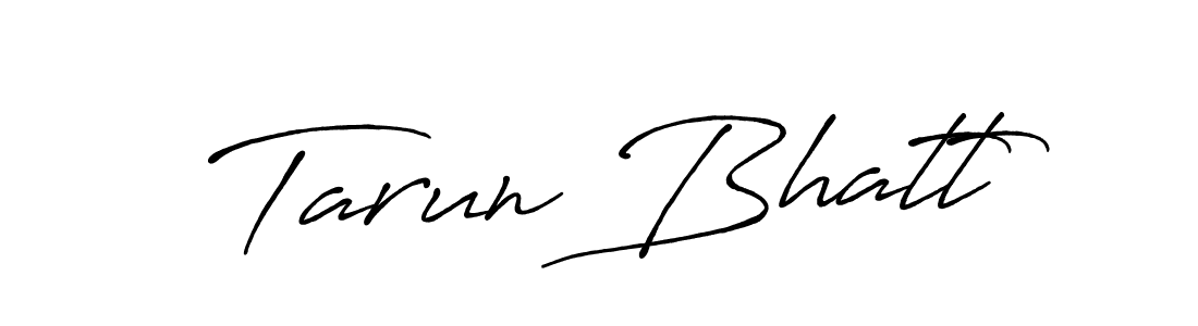 Tarun Bhatt stylish signature style. Best Handwritten Sign (Antro_Vectra_Bolder) for my name. Handwritten Signature Collection Ideas for my name Tarun Bhatt. Tarun Bhatt signature style 7 images and pictures png
