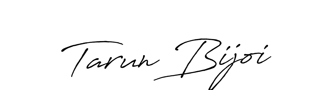 Create a beautiful signature design for name Tarun Bijoi. With this signature (Antro_Vectra_Bolder) fonts, you can make a handwritten signature for free. Tarun Bijoi signature style 7 images and pictures png