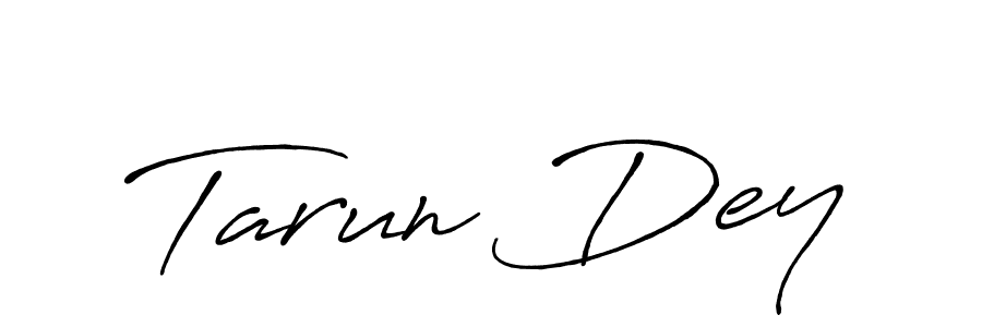 Antro_Vectra_Bolder is a professional signature style that is perfect for those who want to add a touch of class to their signature. It is also a great choice for those who want to make their signature more unique. Get Tarun Dey name to fancy signature for free. Tarun Dey signature style 7 images and pictures png