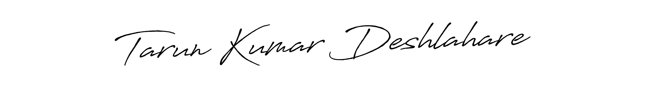 How to make Tarun Kumar Deshlahare name signature. Use Antro_Vectra_Bolder style for creating short signs online. This is the latest handwritten sign. Tarun Kumar Deshlahare signature style 7 images and pictures png