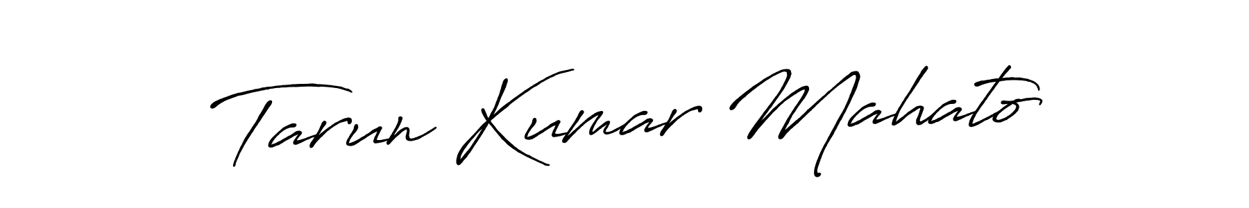 Antro_Vectra_Bolder is a professional signature style that is perfect for those who want to add a touch of class to their signature. It is also a great choice for those who want to make their signature more unique. Get Tarun Kumar Mahato name to fancy signature for free. Tarun Kumar Mahato signature style 7 images and pictures png