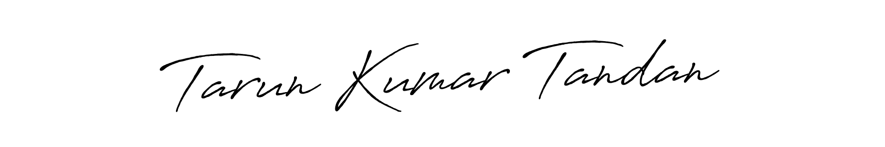 Make a beautiful signature design for name Tarun Kumar Tandan. With this signature (Antro_Vectra_Bolder) style, you can create a handwritten signature for free. Tarun Kumar Tandan signature style 7 images and pictures png