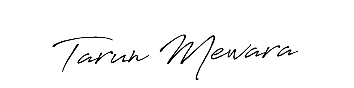 Design your own signature with our free online signature maker. With this signature software, you can create a handwritten (Antro_Vectra_Bolder) signature for name Tarun Mewara. Tarun Mewara signature style 7 images and pictures png