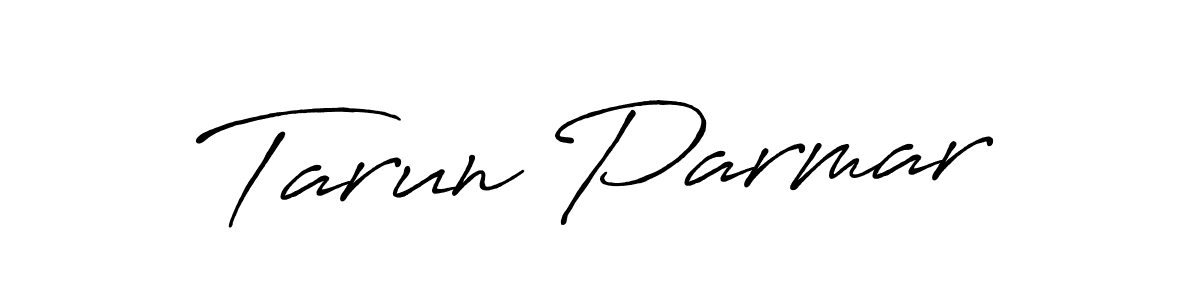 How to make Tarun Parmar name signature. Use Antro_Vectra_Bolder style for creating short signs online. This is the latest handwritten sign. Tarun Parmar signature style 7 images and pictures png