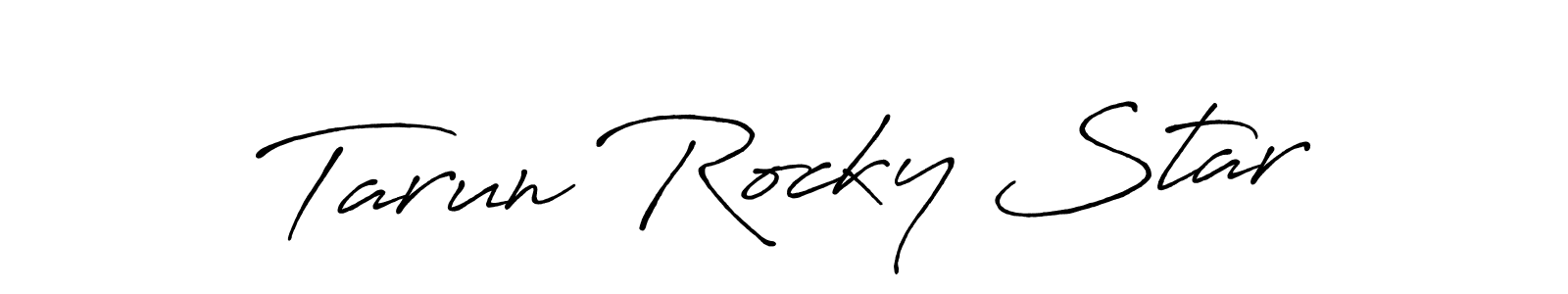 Once you've used our free online signature maker to create your best signature Antro_Vectra_Bolder style, it's time to enjoy all of the benefits that Tarun Rocky Star name signing documents. Tarun Rocky Star signature style 7 images and pictures png