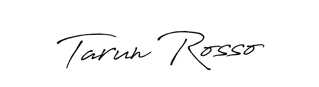 How to make Tarun Rosso name signature. Use Antro_Vectra_Bolder style for creating short signs online. This is the latest handwritten sign. Tarun Rosso signature style 7 images and pictures png