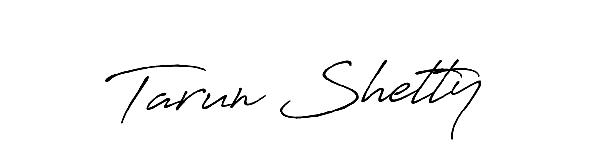 Antro_Vectra_Bolder is a professional signature style that is perfect for those who want to add a touch of class to their signature. It is also a great choice for those who want to make their signature more unique. Get Tarun Shetty name to fancy signature for free. Tarun Shetty signature style 7 images and pictures png