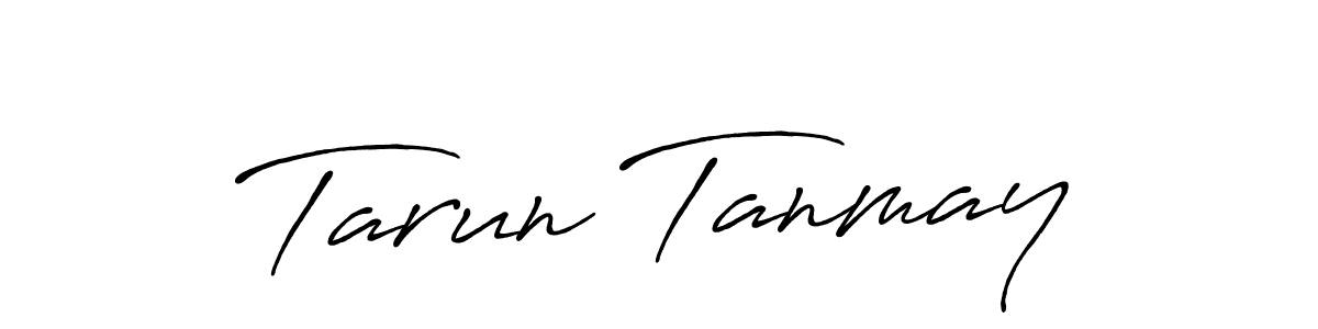 Create a beautiful signature design for name Tarun Tanmay. With this signature (Antro_Vectra_Bolder) fonts, you can make a handwritten signature for free. Tarun Tanmay signature style 7 images and pictures png