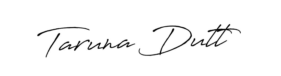 Taruna Dutt stylish signature style. Best Handwritten Sign (Antro_Vectra_Bolder) for my name. Handwritten Signature Collection Ideas for my name Taruna Dutt. Taruna Dutt signature style 7 images and pictures png