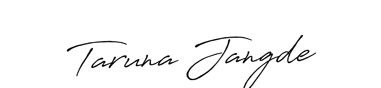 Also we have Taruna Jangde name is the best signature style. Create professional handwritten signature collection using Antro_Vectra_Bolder autograph style. Taruna Jangde signature style 7 images and pictures png