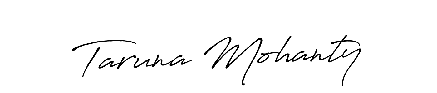 The best way (Antro_Vectra_Bolder) to make a short signature is to pick only two or three words in your name. The name Taruna Mohanty include a total of six letters. For converting this name. Taruna Mohanty signature style 7 images and pictures png