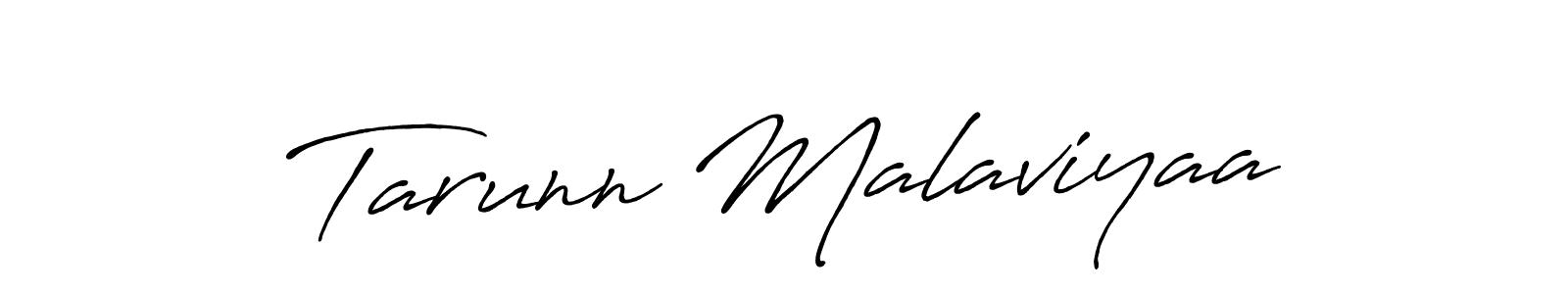 The best way (Antro_Vectra_Bolder) to make a short signature is to pick only two or three words in your name. The name Tarunn Malaviyaa include a total of six letters. For converting this name. Tarunn Malaviyaa signature style 7 images and pictures png