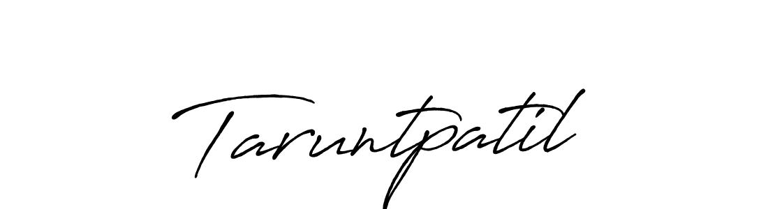 How to make Taruntpatil name signature. Use Antro_Vectra_Bolder style for creating short signs online. This is the latest handwritten sign. Taruntpatil signature style 7 images and pictures png