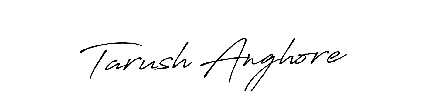 Use a signature maker to create a handwritten signature online. With this signature software, you can design (Antro_Vectra_Bolder) your own signature for name Tarush Anghore. Tarush Anghore signature style 7 images and pictures png