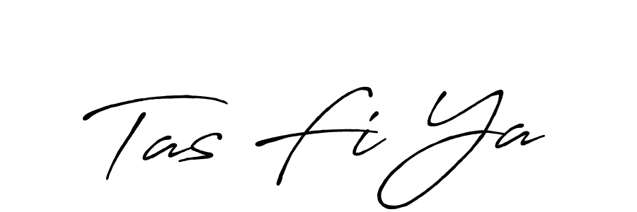 Create a beautiful signature design for name Tas Fi Ya. With this signature (Antro_Vectra_Bolder) fonts, you can make a handwritten signature for free. Tas Fi Ya signature style 7 images and pictures png