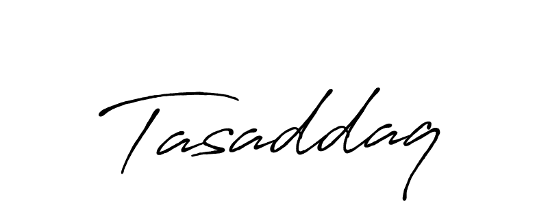 Also we have Tasaddaq name is the best signature style. Create professional handwritten signature collection using Antro_Vectra_Bolder autograph style. Tasaddaq signature style 7 images and pictures png