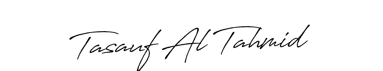 Antro_Vectra_Bolder is a professional signature style that is perfect for those who want to add a touch of class to their signature. It is also a great choice for those who want to make their signature more unique. Get Tasauf Al Tahmid name to fancy signature for free. Tasauf Al Tahmid signature style 7 images and pictures png