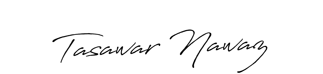 Use a signature maker to create a handwritten signature online. With this signature software, you can design (Antro_Vectra_Bolder) your own signature for name Tasawar Nawaz. Tasawar Nawaz signature style 7 images and pictures png