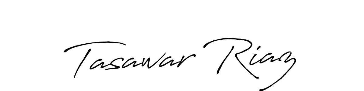 Design your own signature with our free online signature maker. With this signature software, you can create a handwritten (Antro_Vectra_Bolder) signature for name Tasawar Riaz. Tasawar Riaz signature style 7 images and pictures png